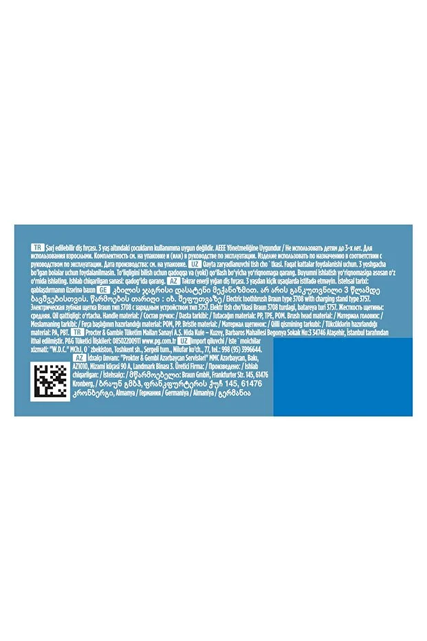 Oral-B D103 Vitality Pro Cross Action Şarjlı Diş Fırçası - Siyah